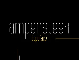 AmperSleek Typeface font