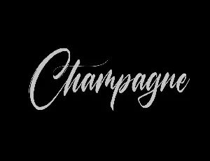 Champagne font