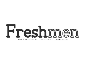 Freshmen Demo font