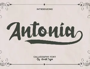 Antonia Demo font