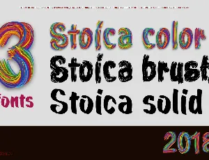 Stoica Brush font