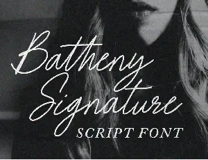 Batheny Signature font