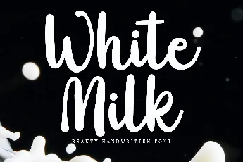 White Milk font