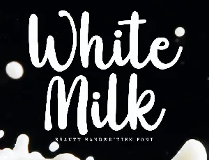 White Milk font