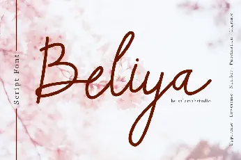 Beliya Script font