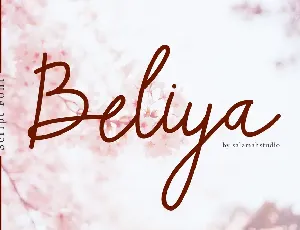 Beliya Script font