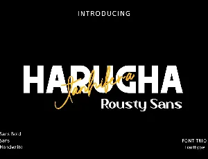 Harugha Jhanifera Rousty font