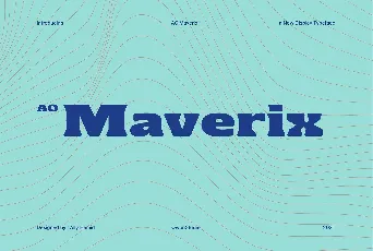 AO Maverix font