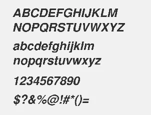 Helvetica Italic Free Alternatives font