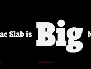 Tabac Big Slab Family font