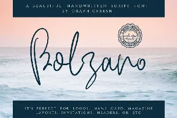 Bolzano Script font