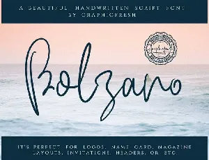 Bolzano Script font