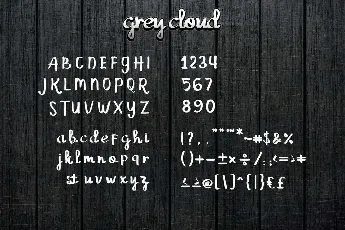 Grey Cloud Demo font