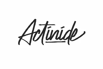 Actinide Demo font