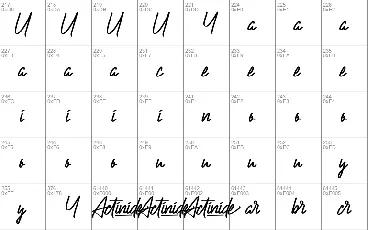 Actinide Demo font