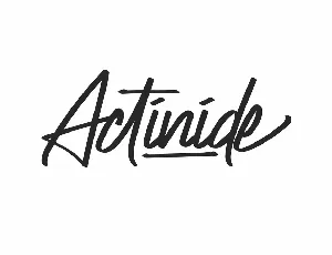 Actinide Demo font