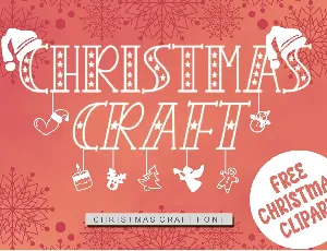 CHRISTMAS CRAFT - Personal Use font