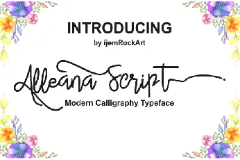 Alleana Script font