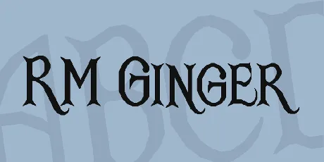 RM Ginger font