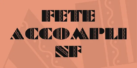 Fete Accompli NF font