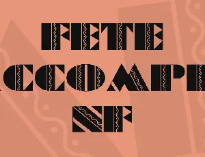 Fete Accompli NF font