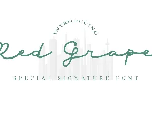 Red Grape font