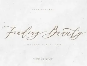 Finding Beauty Script font