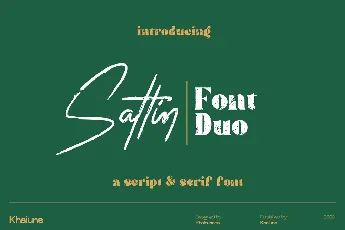 Sattin font