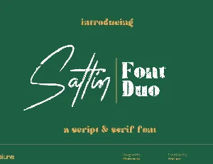 Sattin font