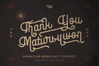 Sigmature Monoline DEMO font