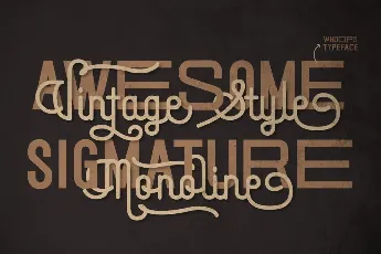 Sigmature Monoline DEMO font