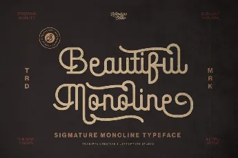 Sigmature Monoline DEMO font