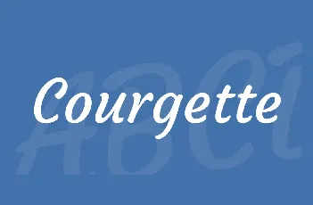 Courgette font