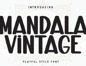 Mandala Vintage Display font