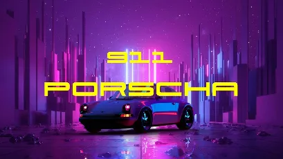 911 Porscha Free font