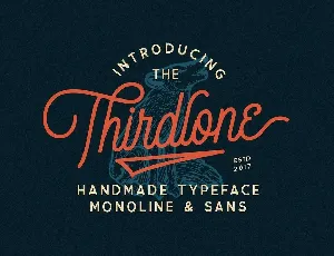 Thirdlone Handmande Free font