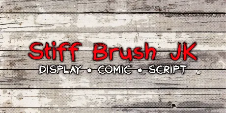 Stiff Brush JK font