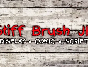 Stiff Brush JK font