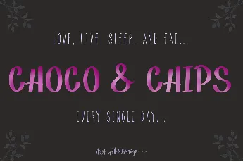 Choco & Chips font