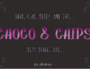 Choco & Chips font