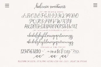 Helenia Sweetness font