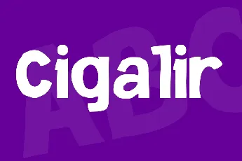 Cigalir font