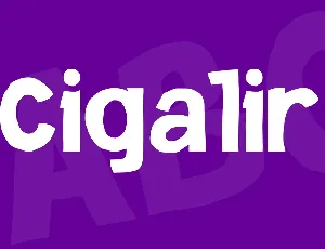 Cigalir font