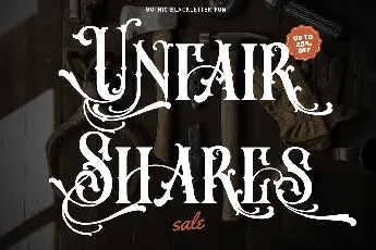 Unfair Shares font