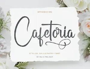 Cafetoria Script font