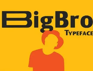 Big Bro Sans Serif font