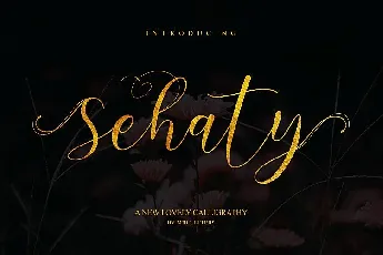 Sehaty Script font