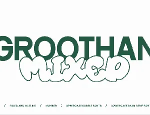 Groothan Mixed DEMO font