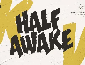 Half Awake Trial font