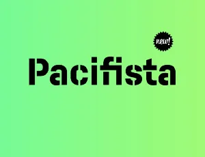 Pacifista Family font